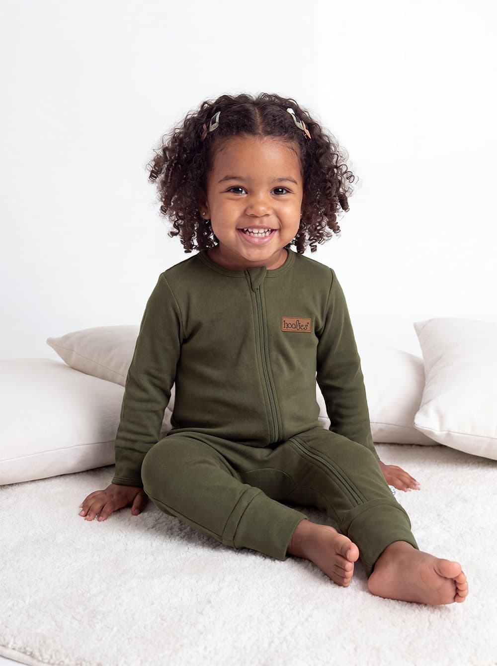 Khaki Interlock Cotton Onesie
